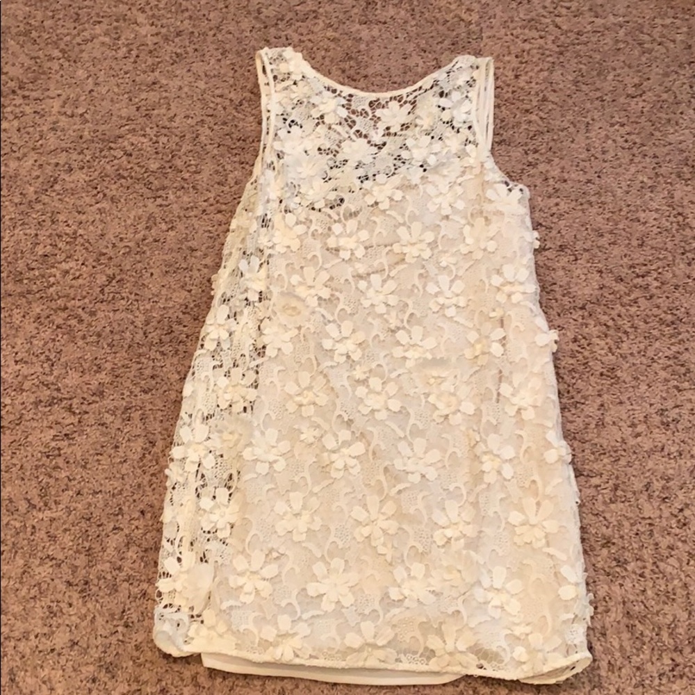 Chelsea28 white floral slip dress